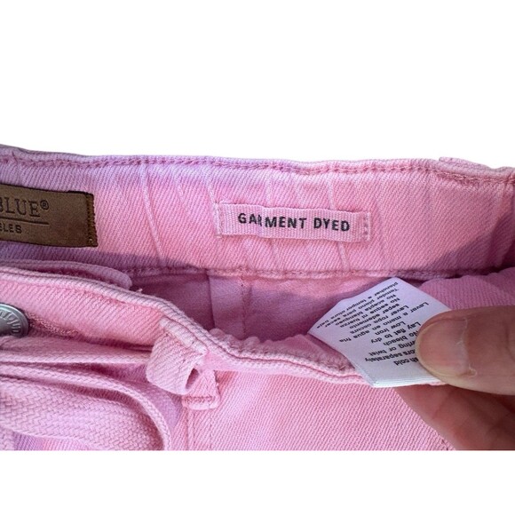 Judy Blue Jeans Women’s 3/26 Pink Garment Dyed High Rise Jogger Stretch Denim - Picture 5 of 15